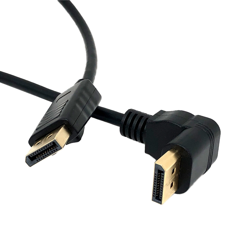 DisplayPort公头 转 DisplayPort 90度公头