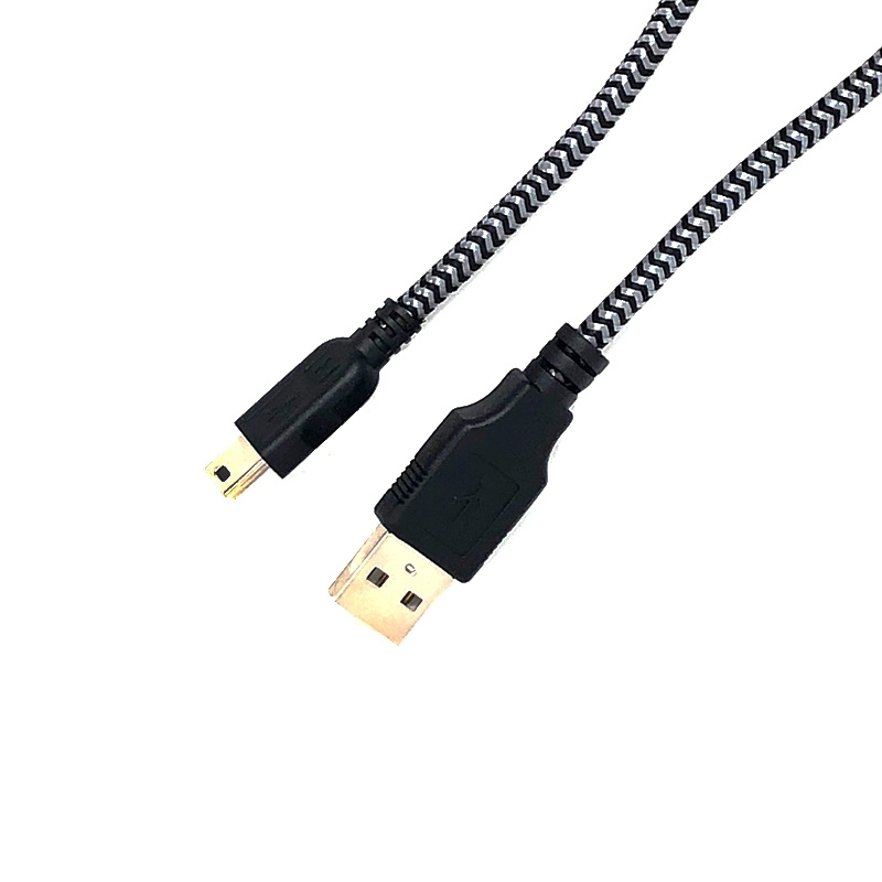 USB A公头 转 Mini USB B 编织线材