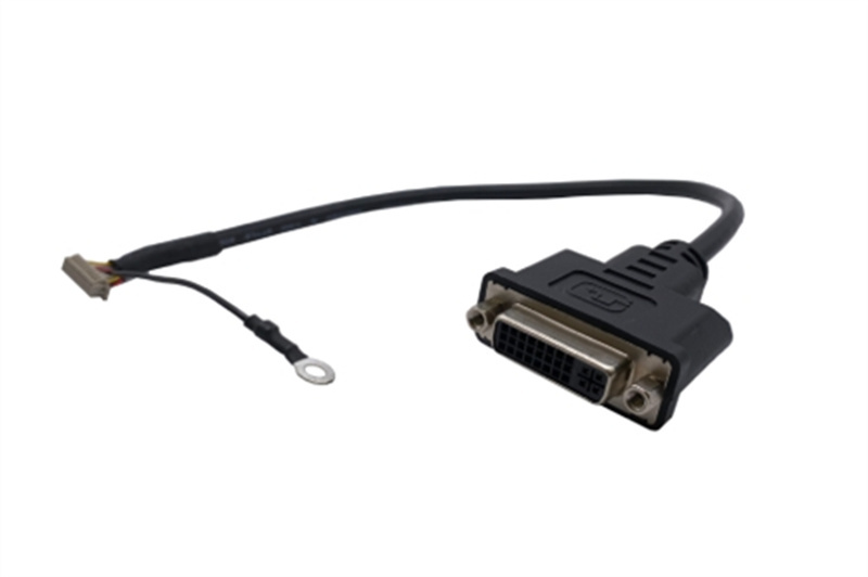 DVI 24+5 Pin 母头 转 1.25mm 2x10 Pin + 4.2圆端 线材