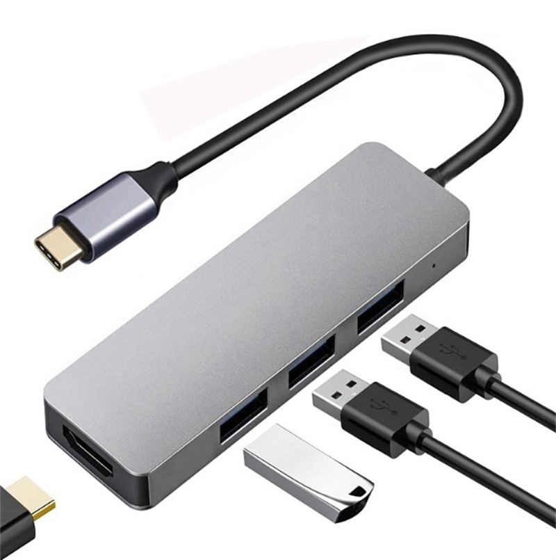 USB 集线器 - USB Type C 接 HDMI + USB 3.0 + USB 2.0 x 2