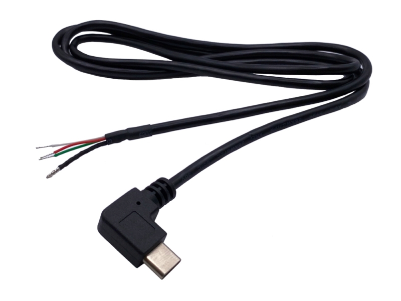 USB 2.0 90度 Type C 尾端无接 线材 (OTG)